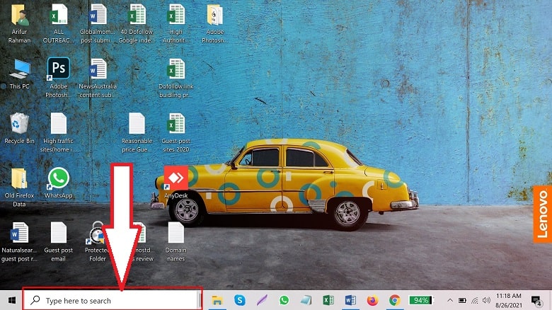 Resize the Search box on Taskbar in windows 10
